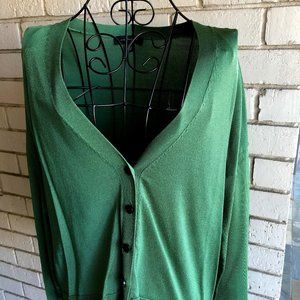 Ann Taylor Green Cardigan
